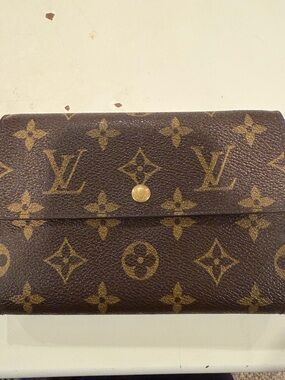 Louis Vuitton Leather Continental Wallet - Cognac Brown